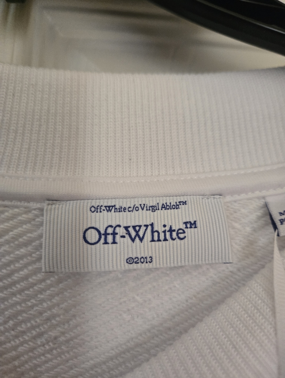 Off-White Chalk Arrow Skate Crewneck Size XL NWT Authentic Streetwear - Picture 4 of 6